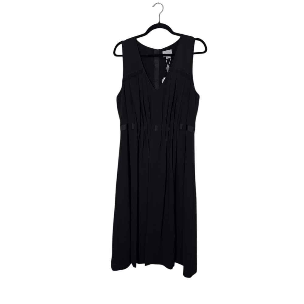Jason Wu Women’s Black Sleeveless Pleated Cocktail Special Event Midi Dress 12